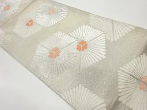 亀甲松模様織出し袋帯